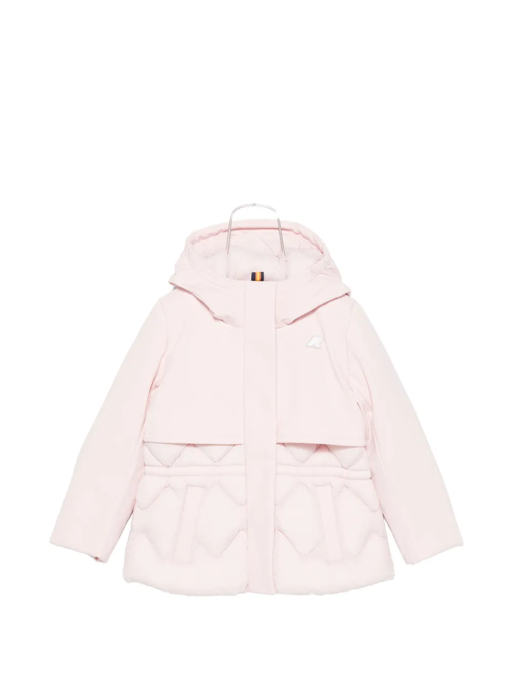 K Way Kids quilted hooded coat - Rosa