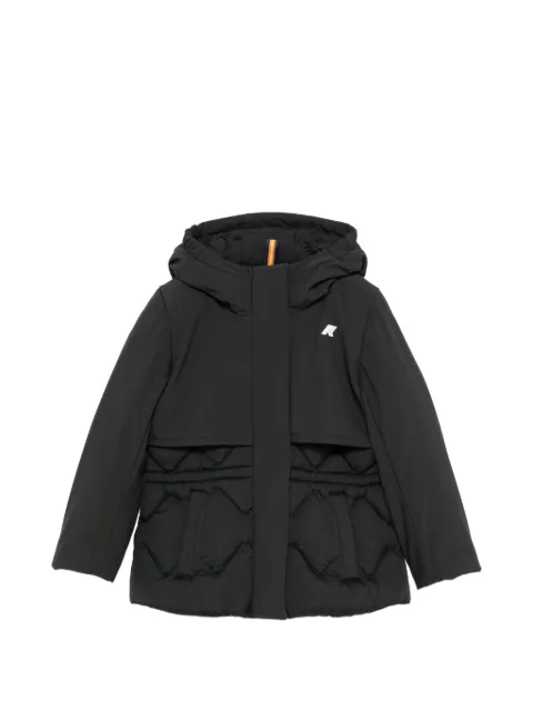 K Way Kids quilted hooded coat