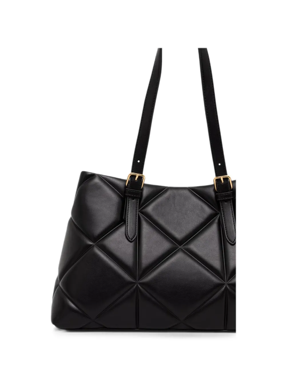 Love Moschino Shopper met logoplakkaat Zwart