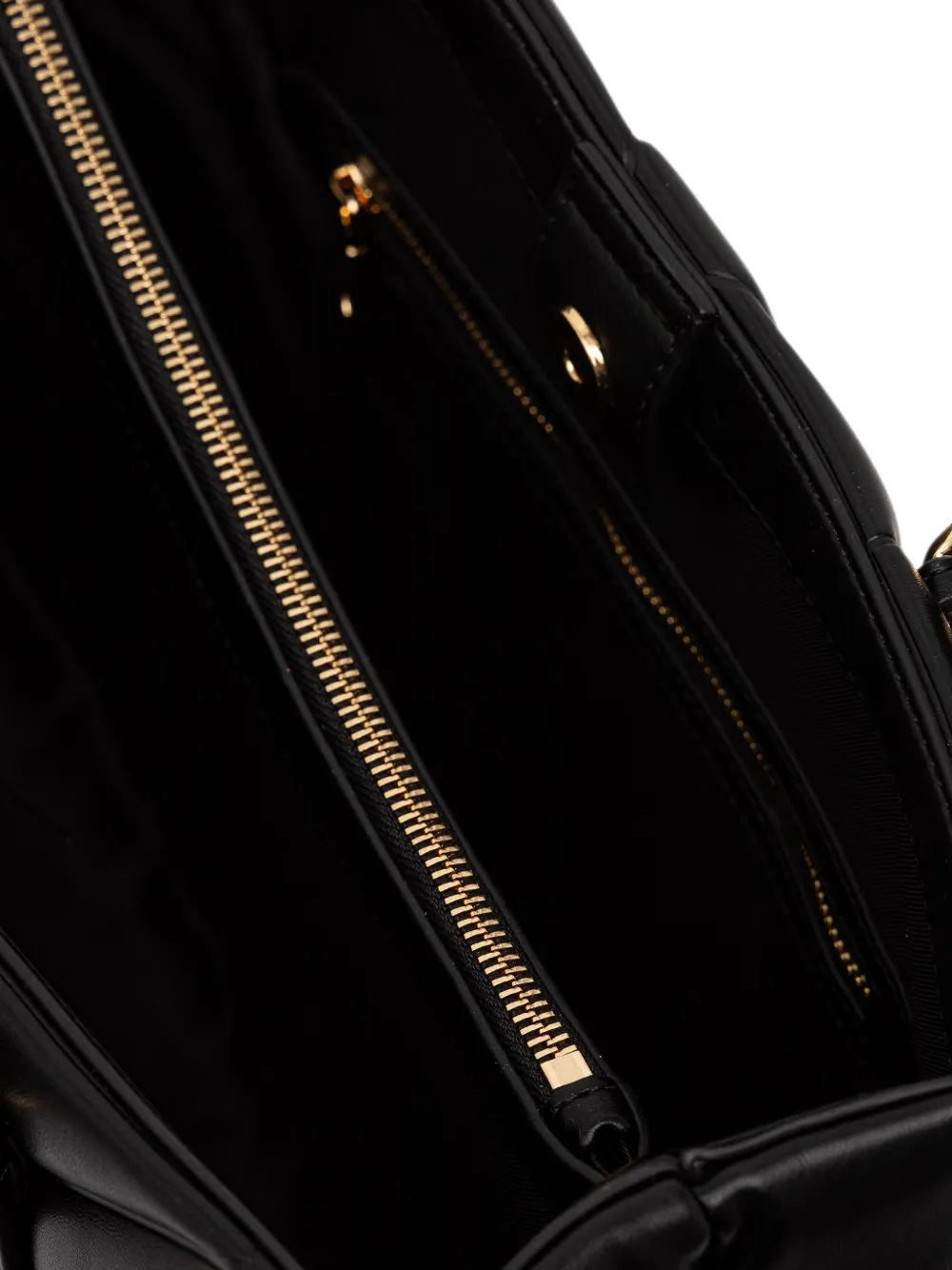 Love Moschino Shopper met logoplakkaat Zwart