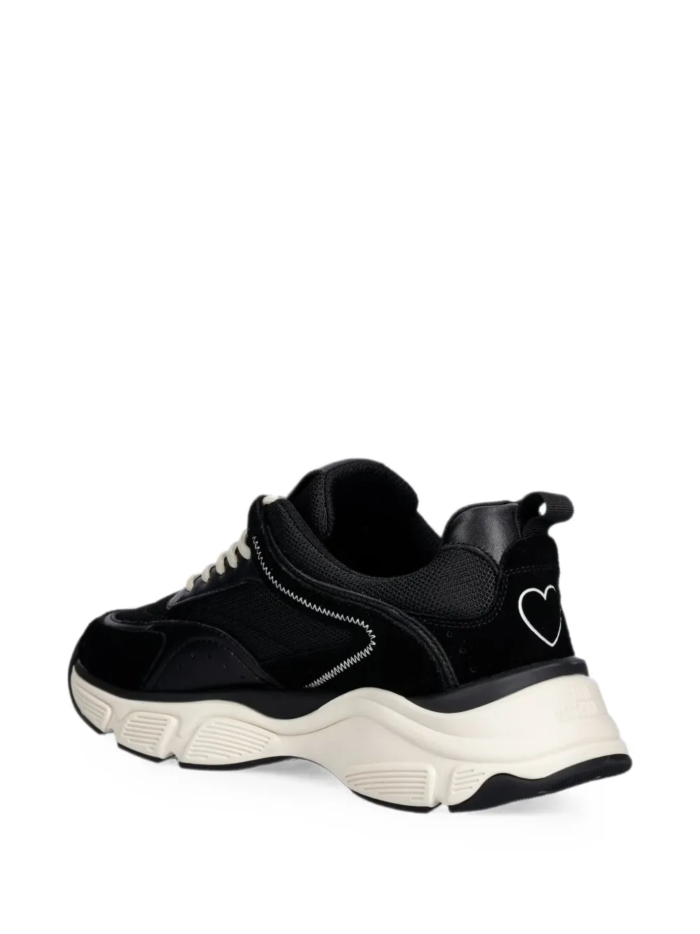 Love Moschino logo-print panelled sneakers Zwart
