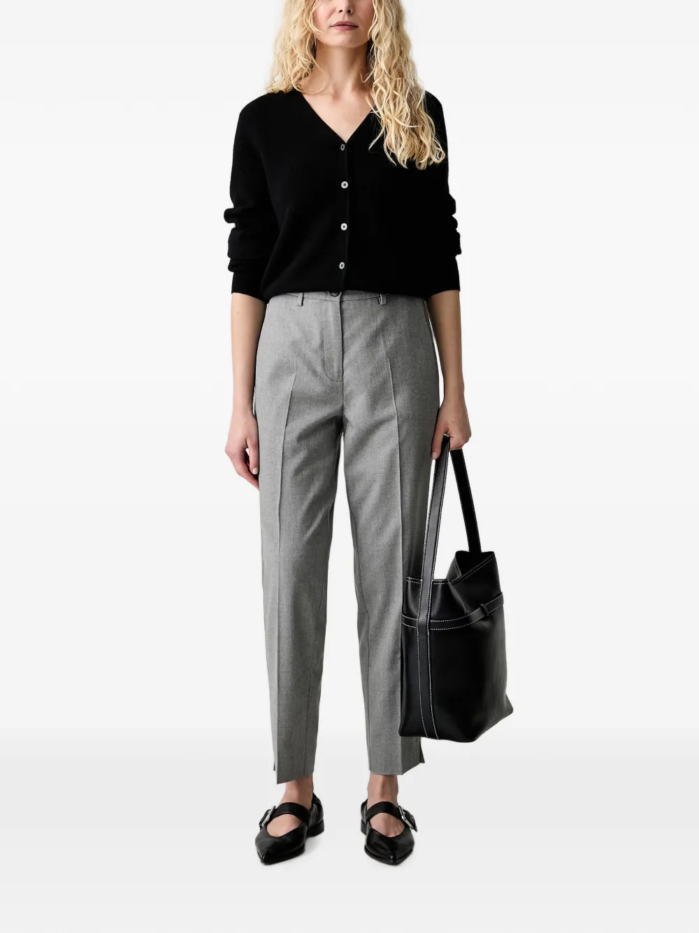 Marc O'Polo Geplooide broek Grijs