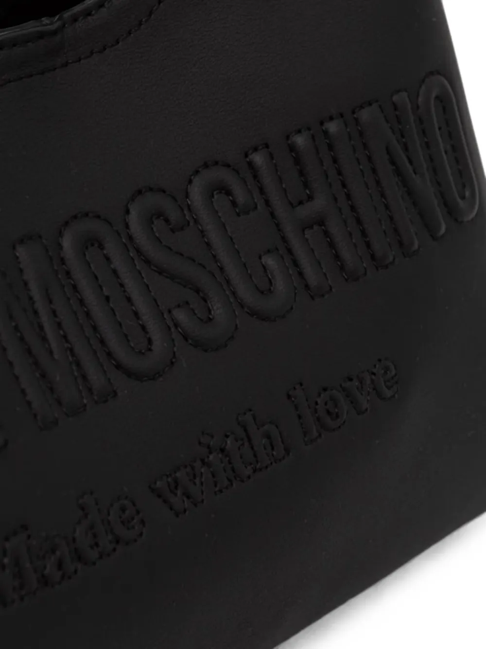 Love Moschino Shopper met geborduurd logo Zwart