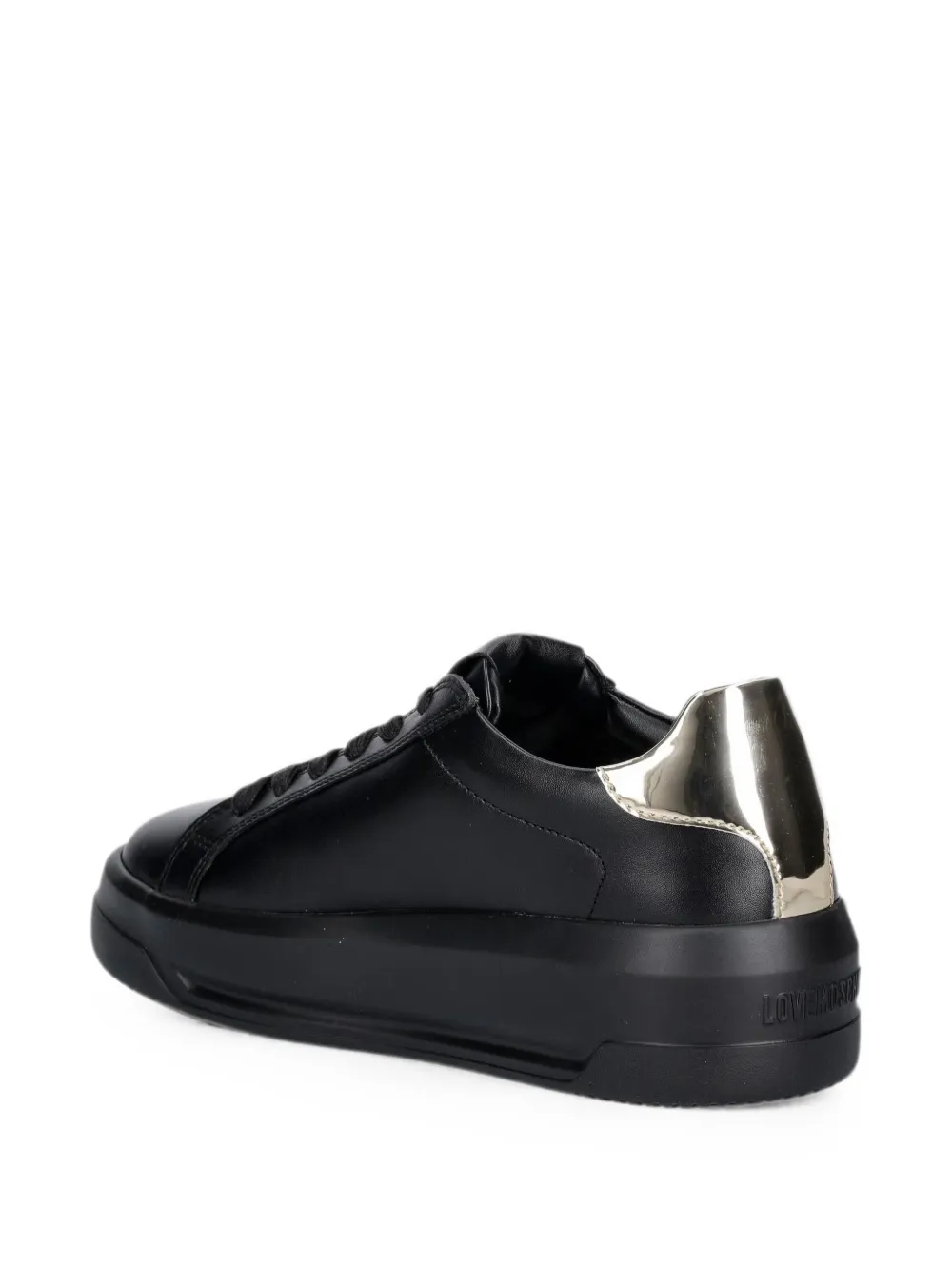 Love Moschino heart-motif logo-plaque sneakers Zwart