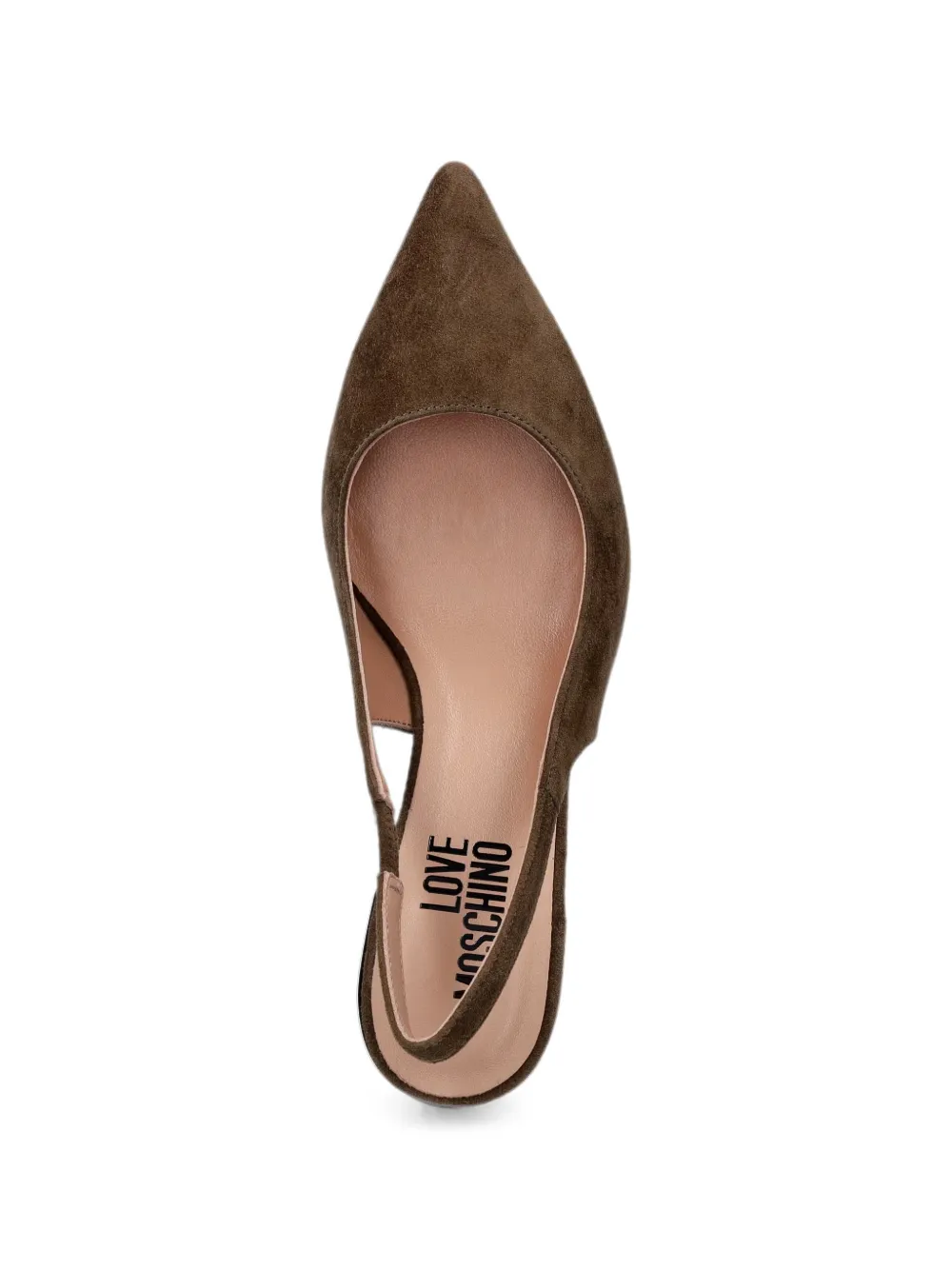 Love Moschino pointed-toe slingback pumps Bruin
