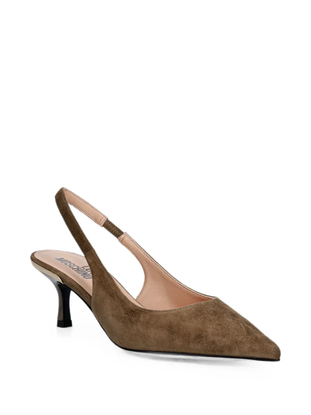 Love Moschino pointed-toe slingback pumps Bruin