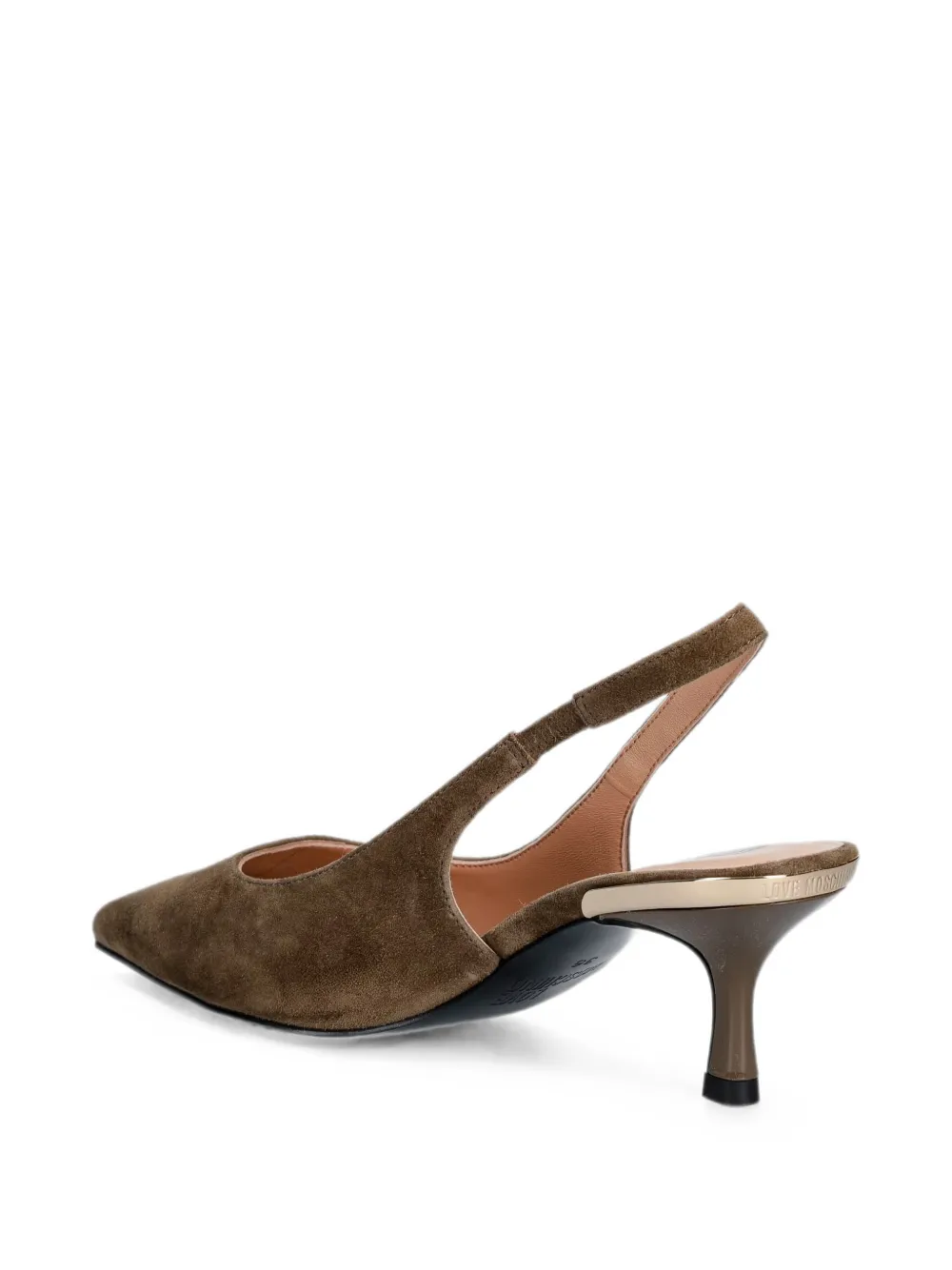 Love Moschino pointed-toe slingback pumps Bruin