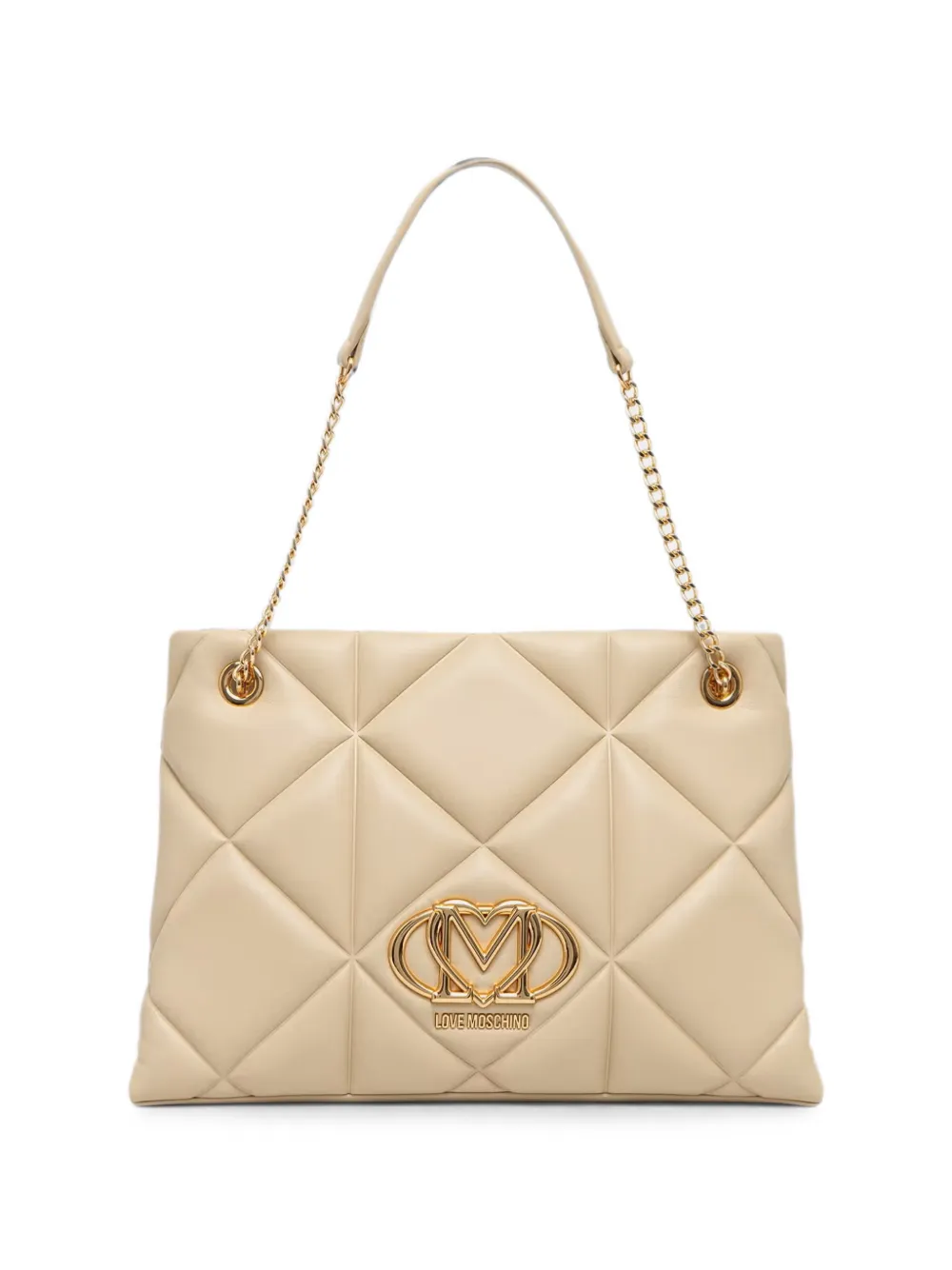 Love Moschino quilted logo-plaque tote bag · OS