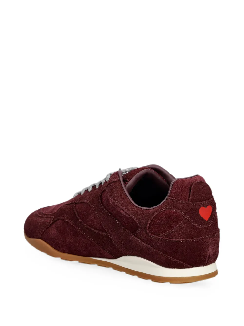 Love Moschino logo-print panelled sneakers Rood