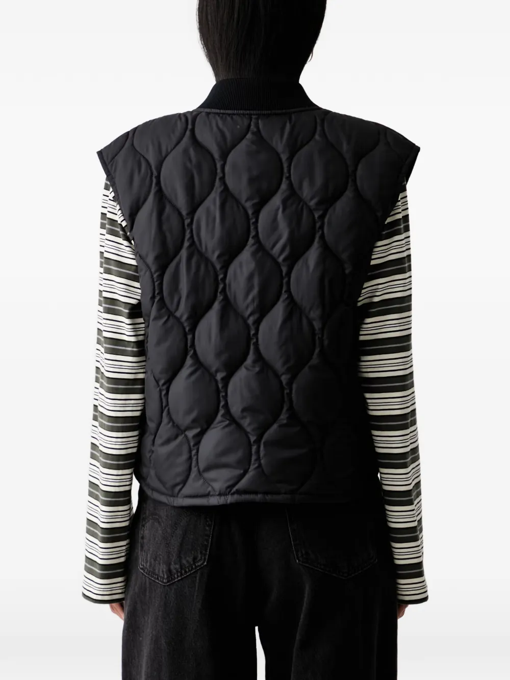 Marc O'Polo x Function quilted gilet Blauw