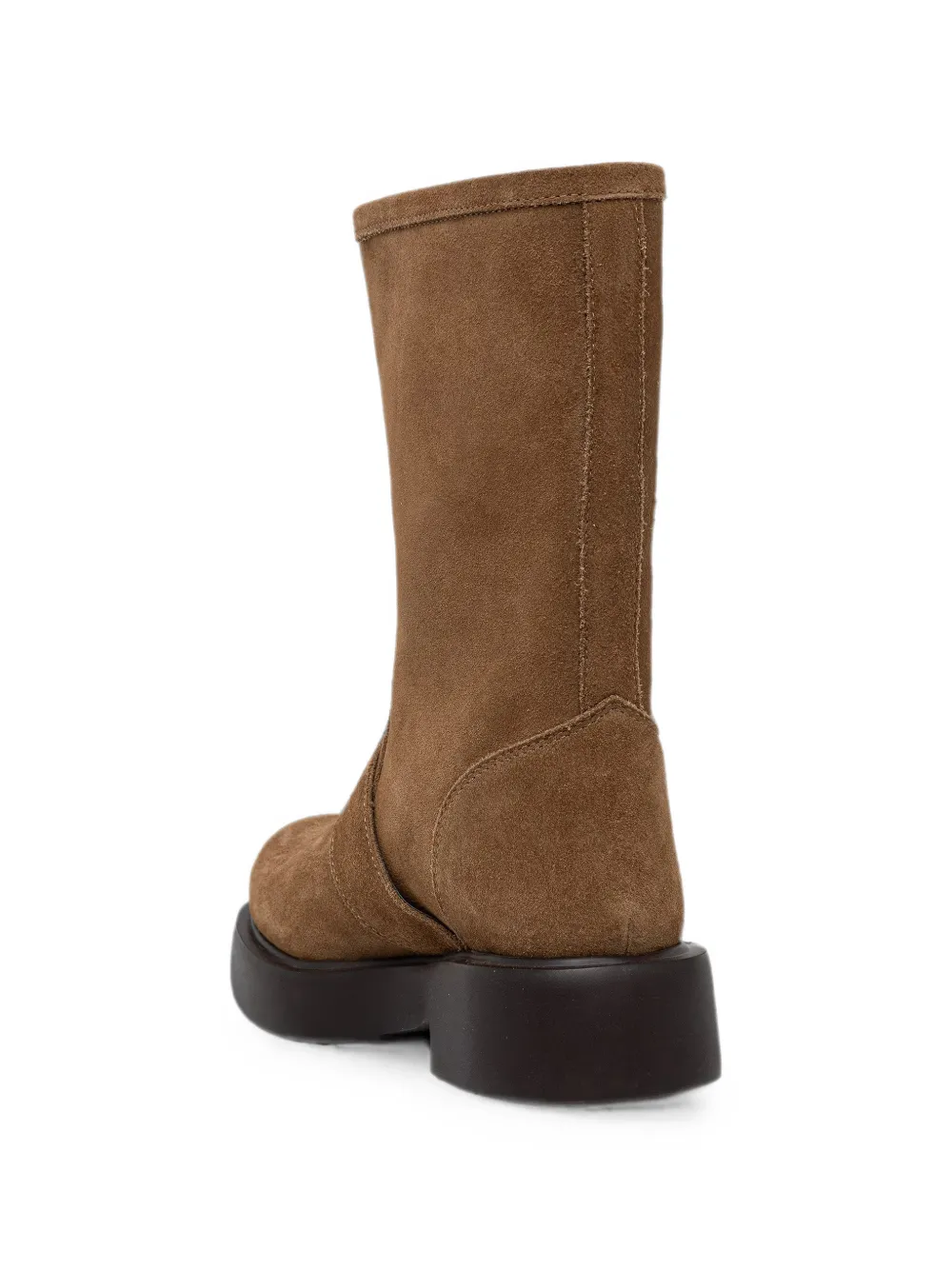Love Moschino logo-lettering touch-strap boots Bruin