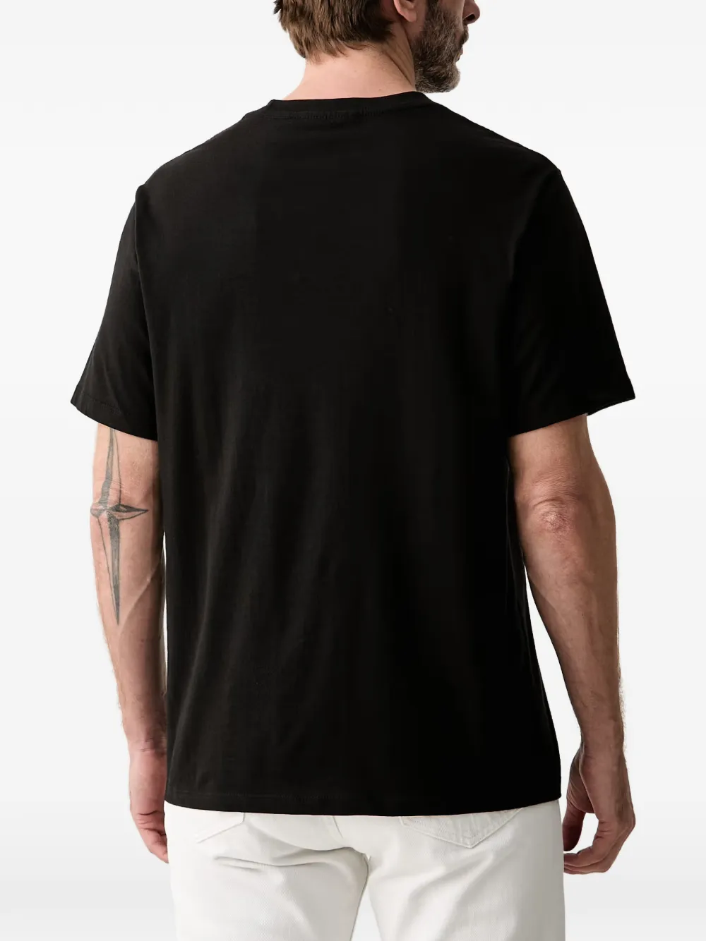 Michael Kors T-shirt met logoprint met ronde hals Zwart