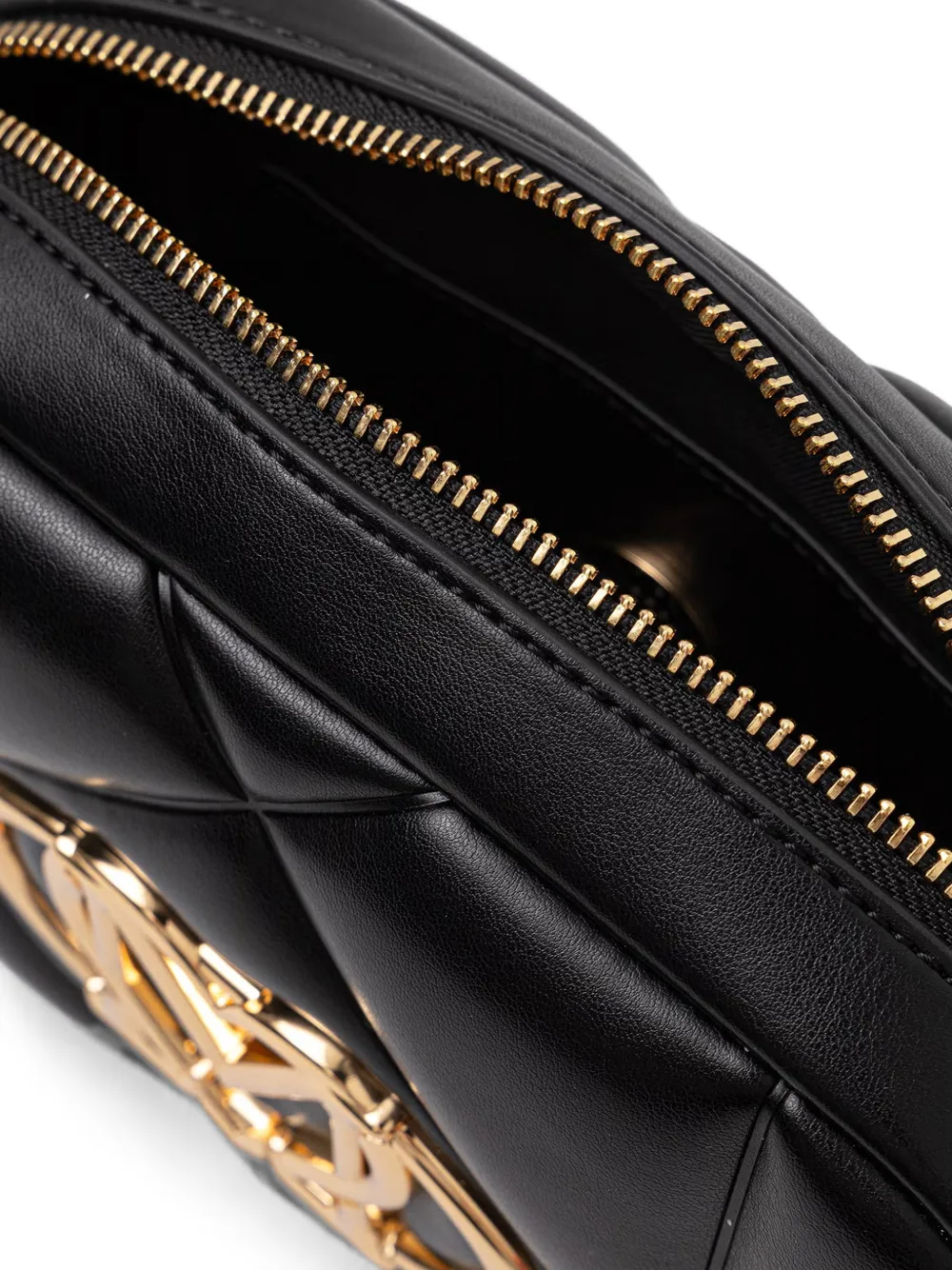 Love Moschino Schoudertas met logoplakkaat Zwart