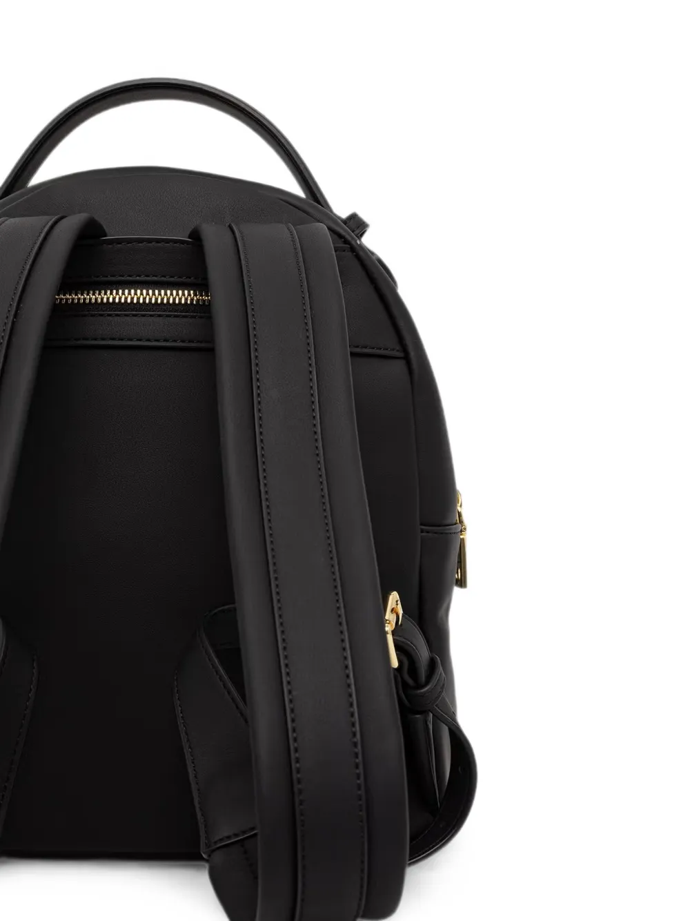 Love Moschino Rugzak met logoplakkaat en gesp Zwart