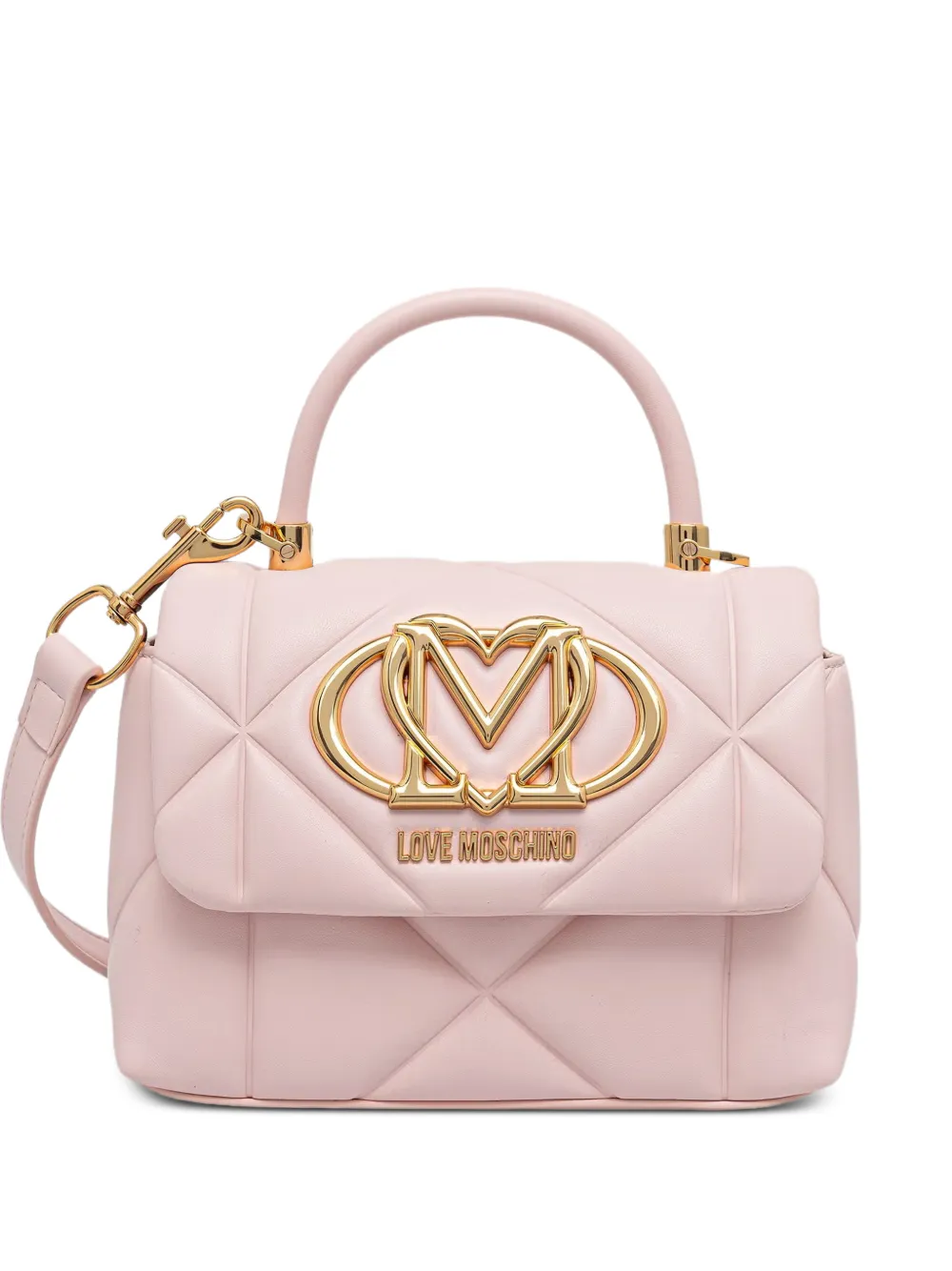 Love Moschino quilted heart-logo tote bag - Rosa