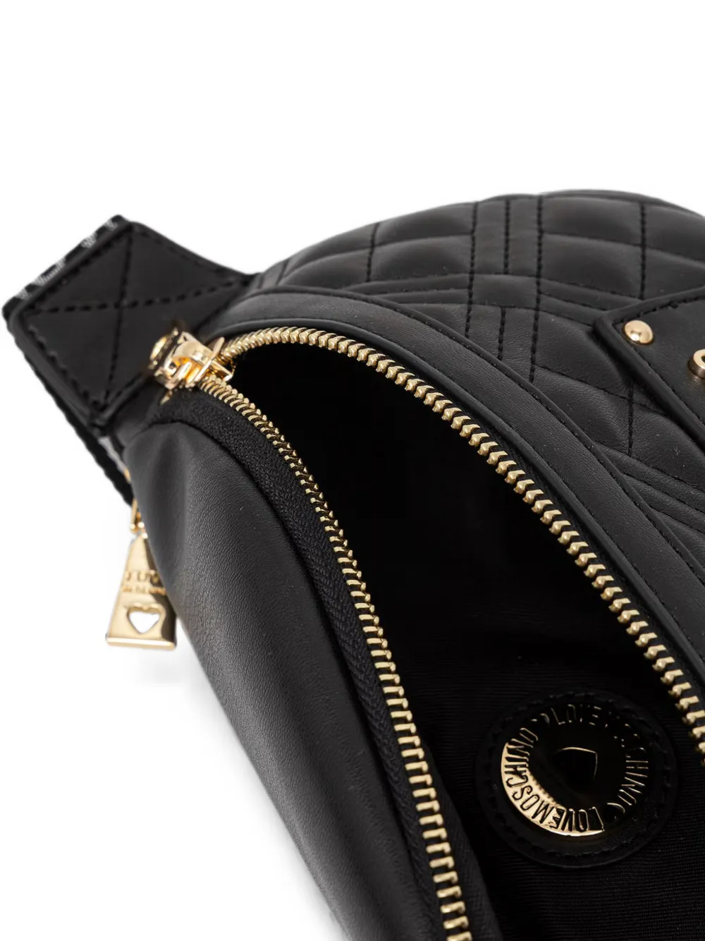Love Moschino Heuptas met logoplakkaat Zwart