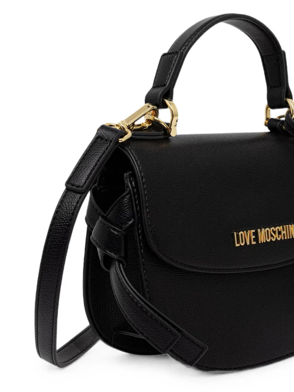 Love Moschino Shopper met logoplakkaat Zwart