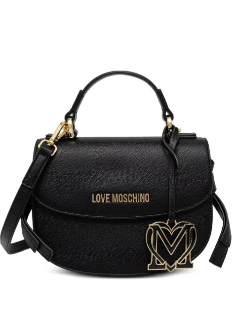 Love Moschino sac à main grainé à plaque logo