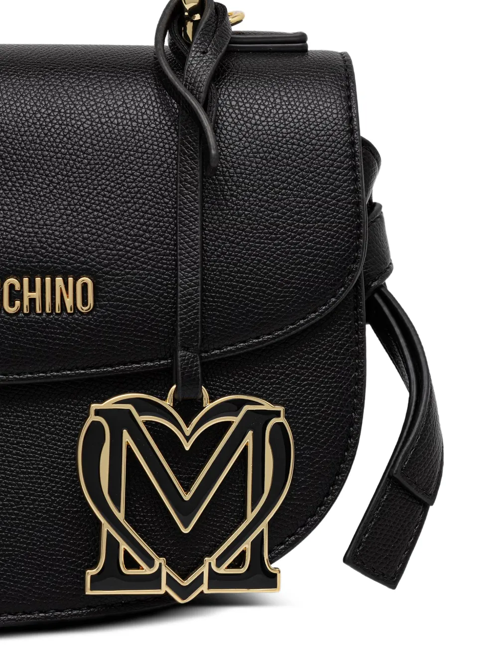 Love Moschino Shopper met logoplakkaat Zwart