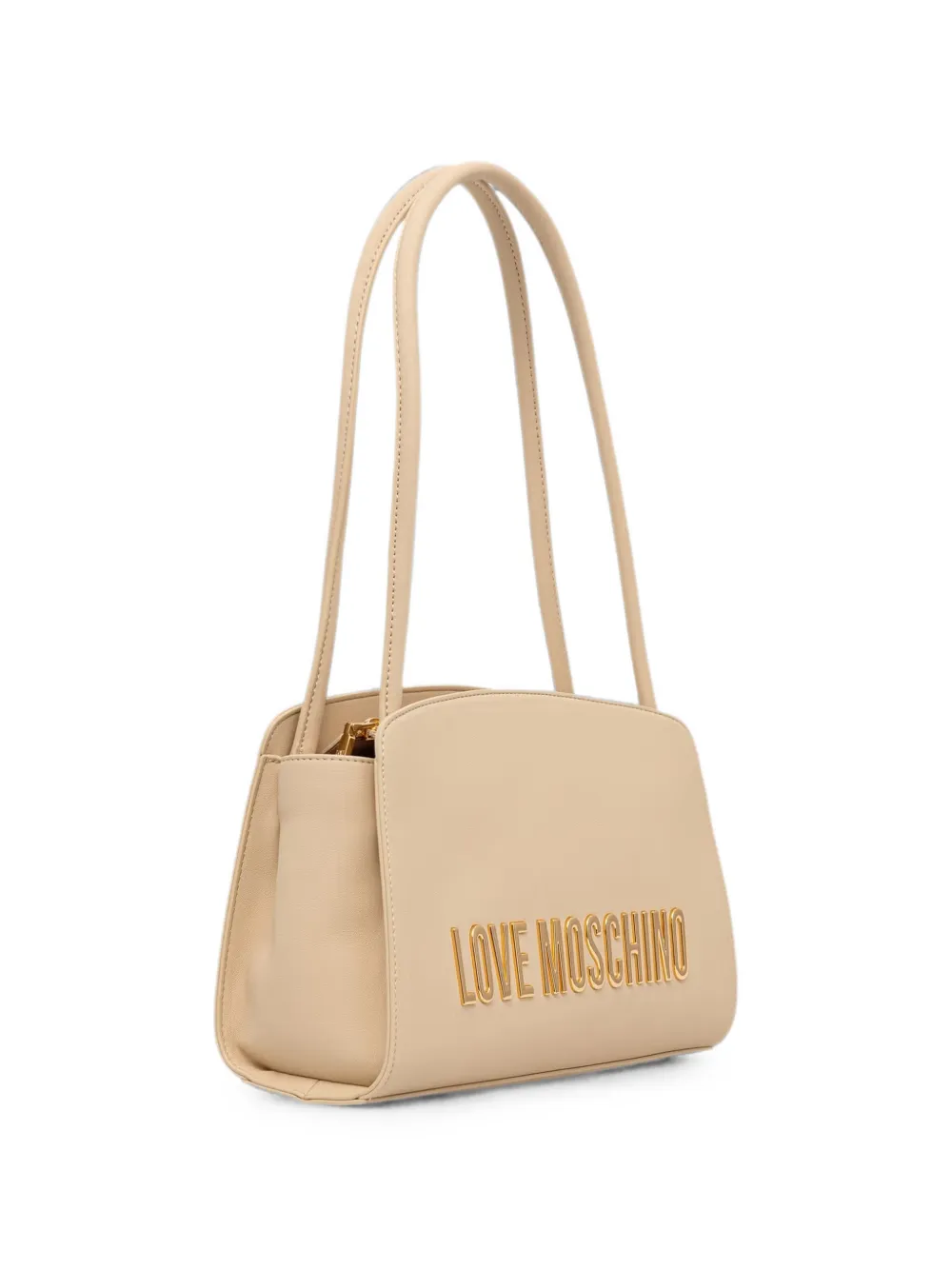 Love Moschino Heuptas met logoplakkaat Beige