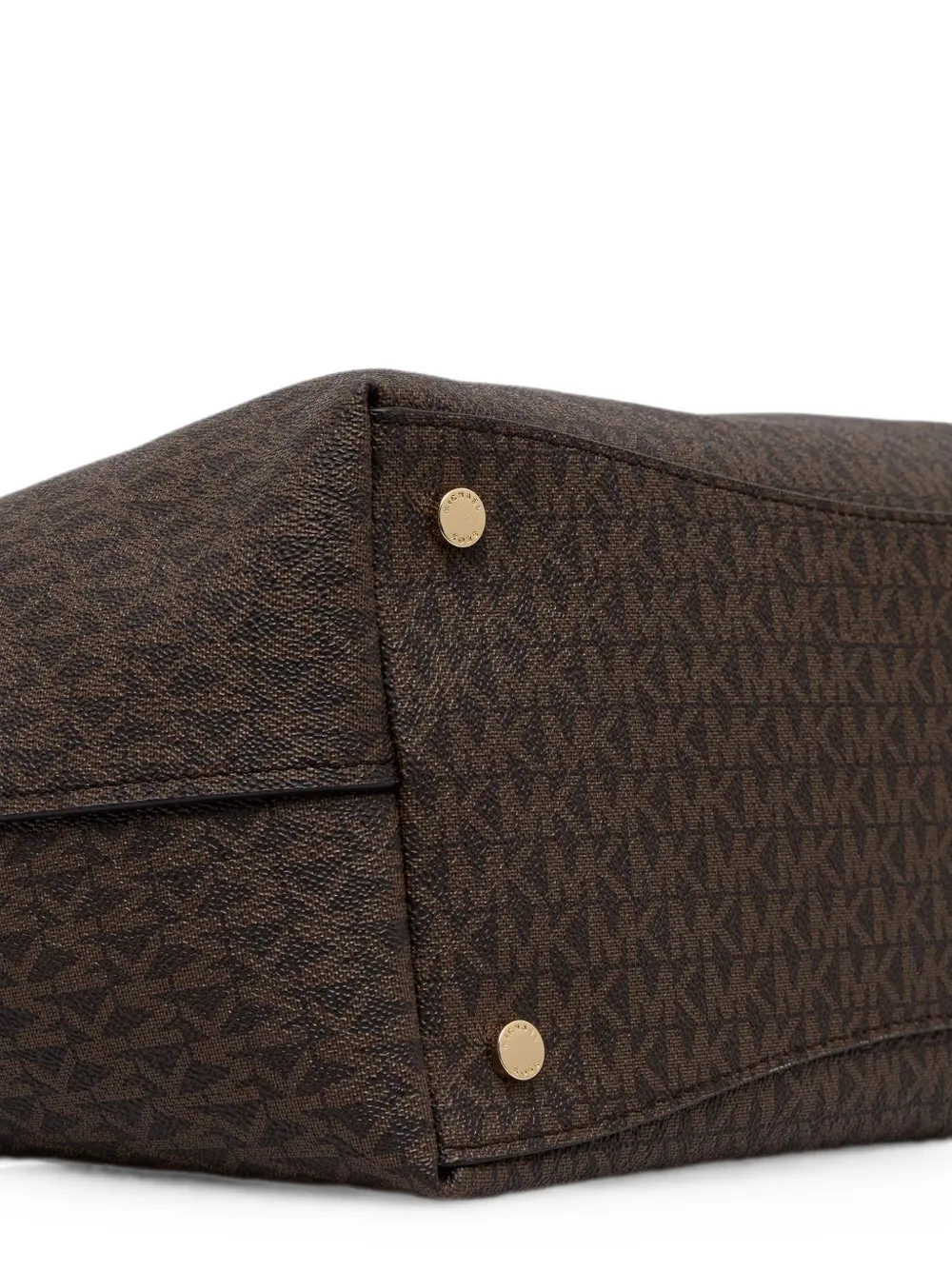 Michael Kors Jet Set Travel extra grote kenmerkende shopper met logo Bruin