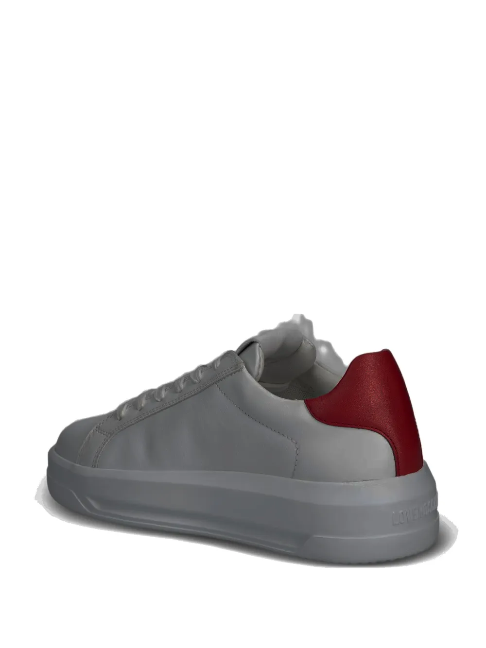 Love Moschino heart-patch lace-up sneakers Wit