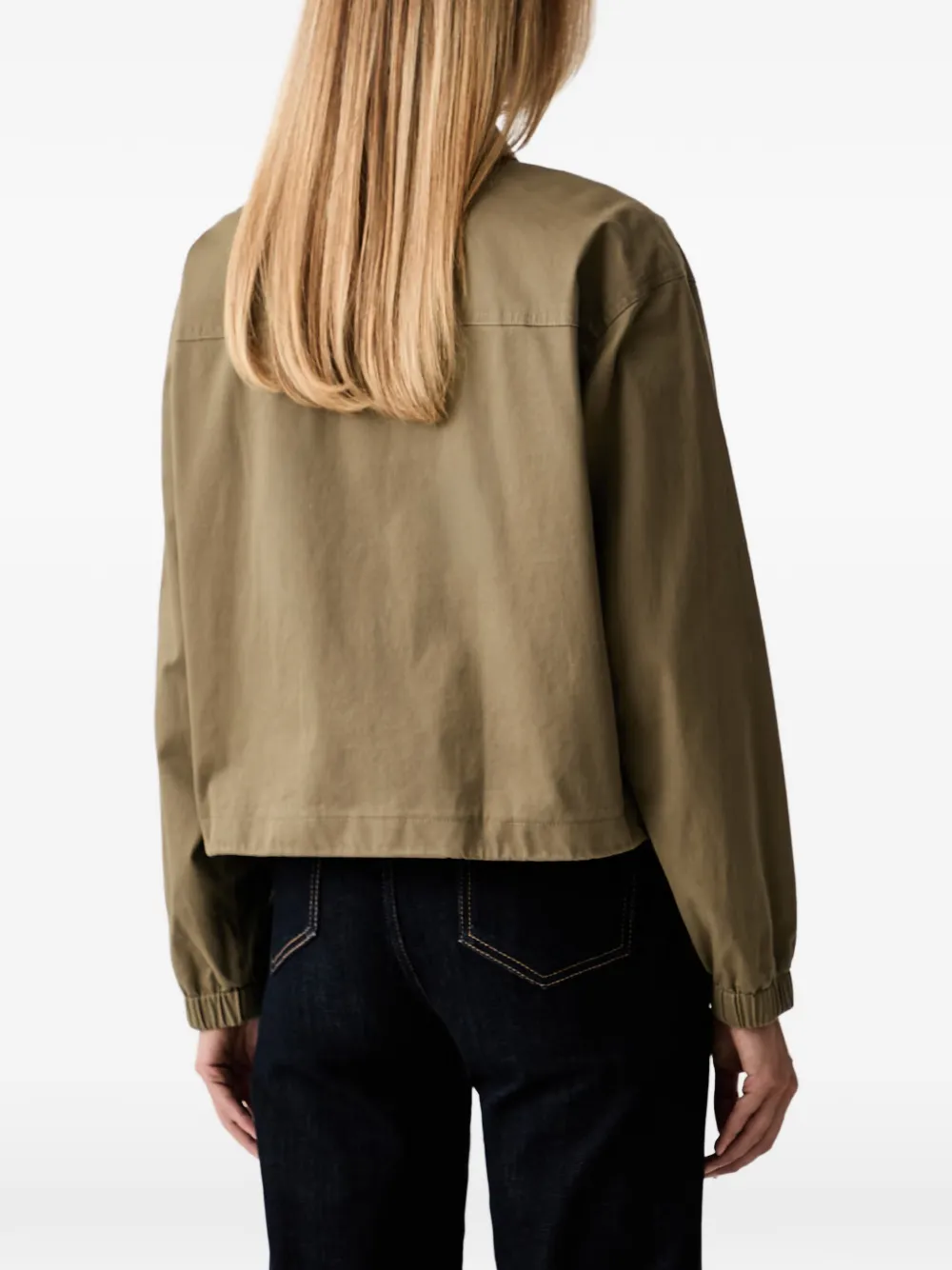 Michael Kors Stretch katoenen chino jack Groen