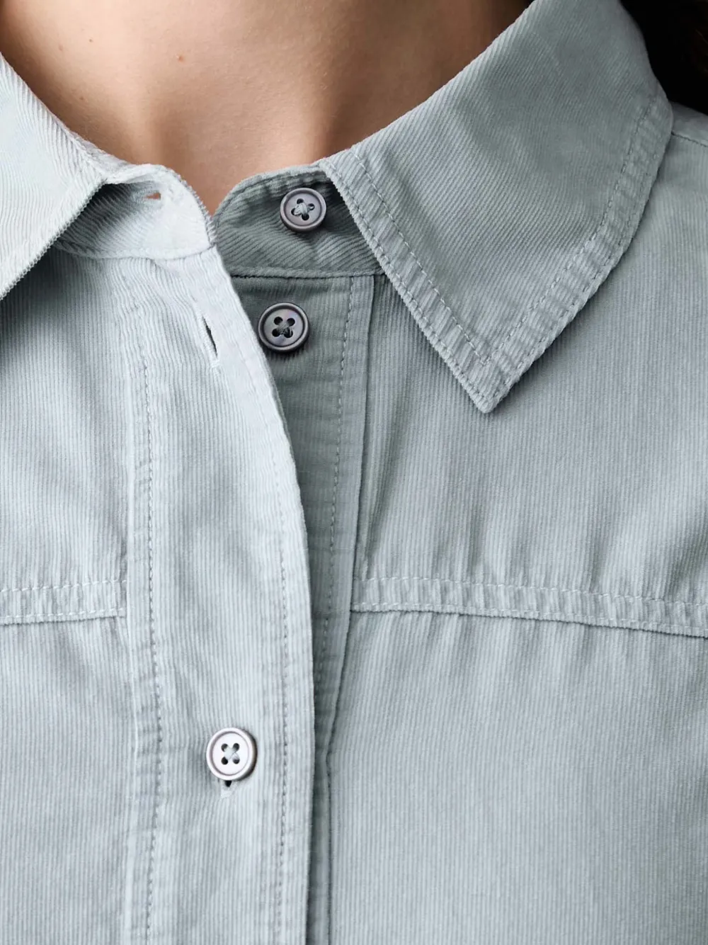 Marc O'Polo Ribfluwelen overhemd Blauw