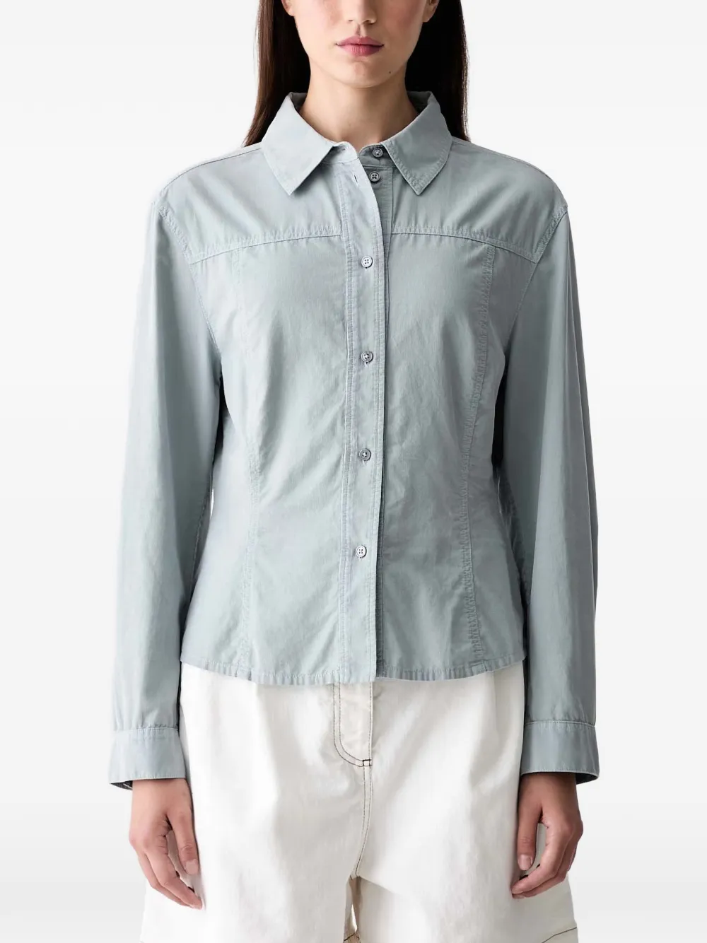 Marc O'Polo long-sleeved corduroy shirt - Blu