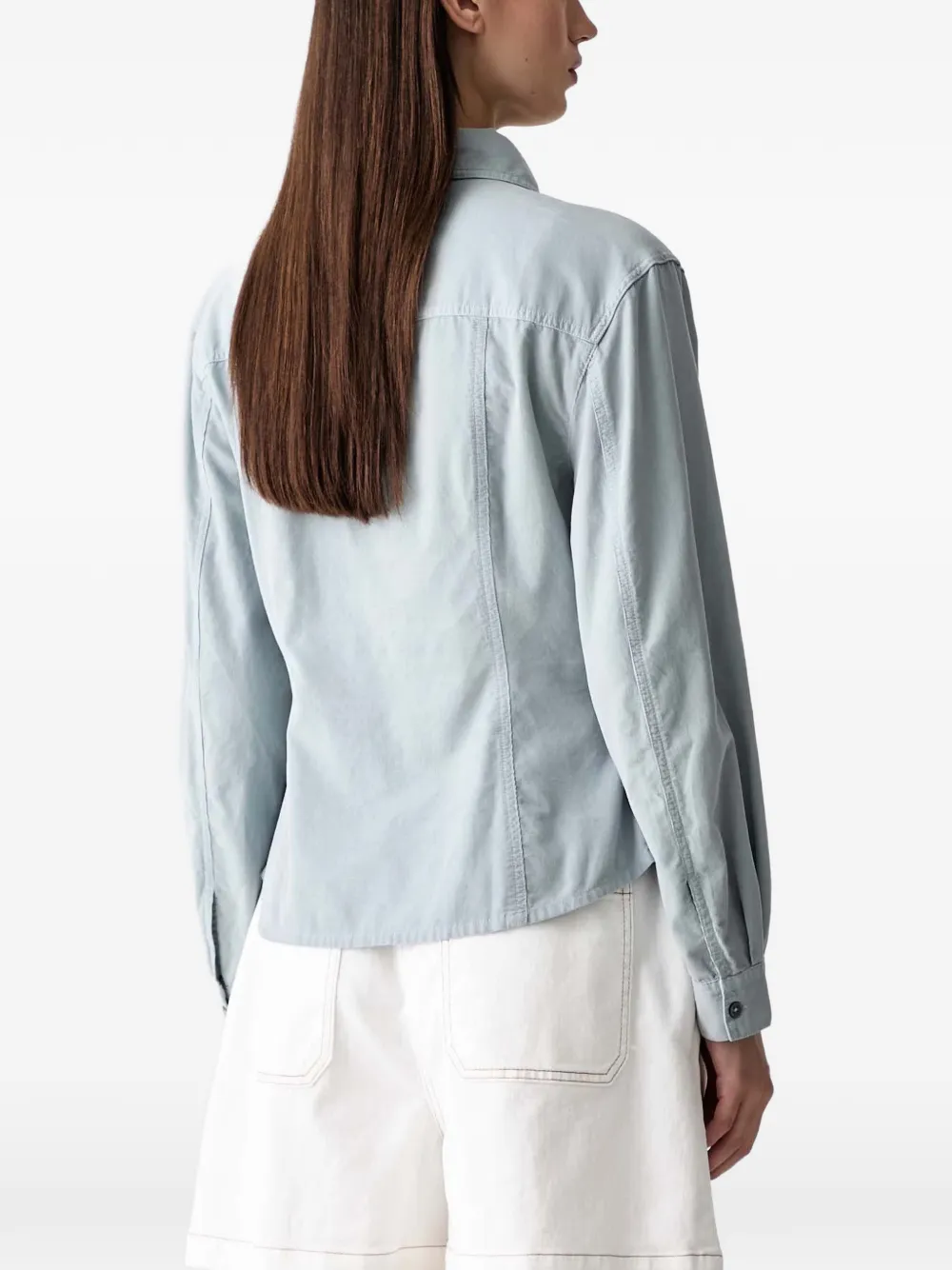 Marc O'Polo Ribfluwelen overhemd Blauw