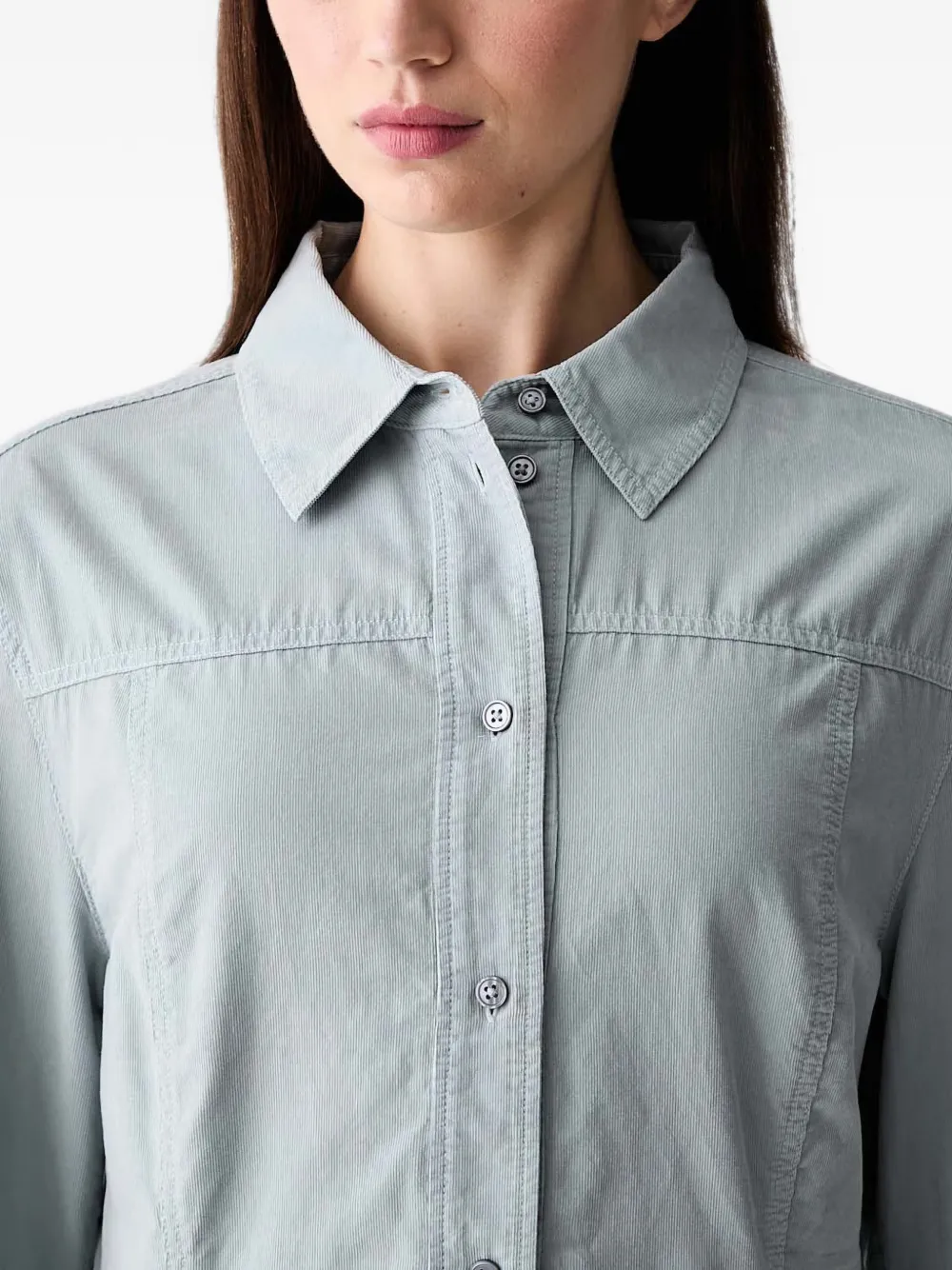 Marc O'Polo Ribfluwelen overhemd Blauw