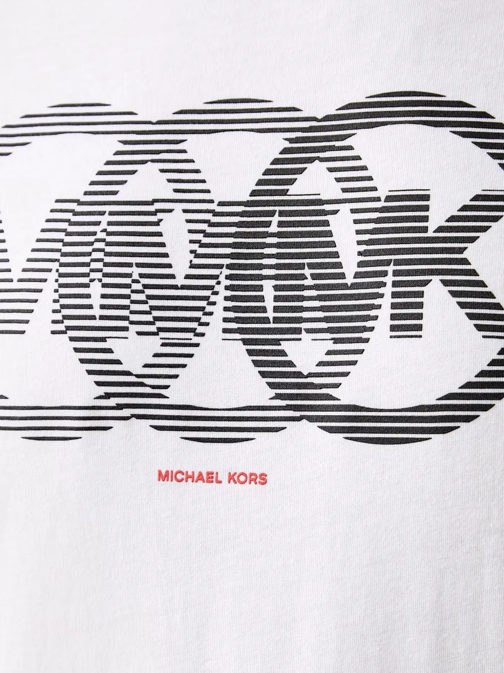 Michael Kors T-shirt met logoprint met ronde hals Wit