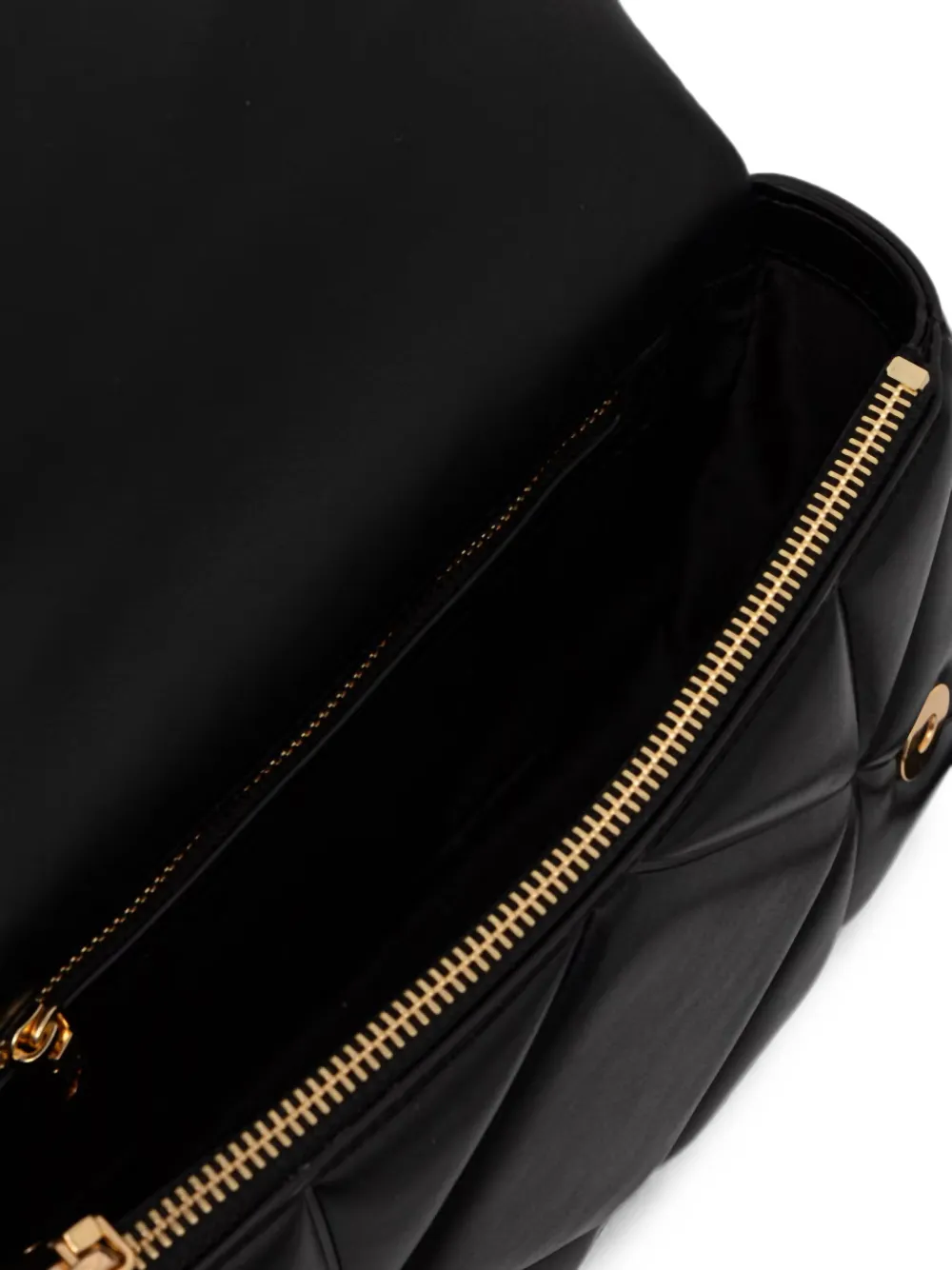 Love Moschino Schoudertas met logoplakkaat Zwart