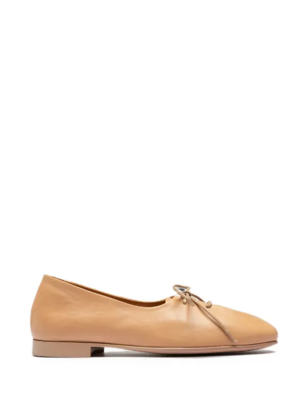Officine Creative Oliver 102 Leather Ballet Flats in Neutrals