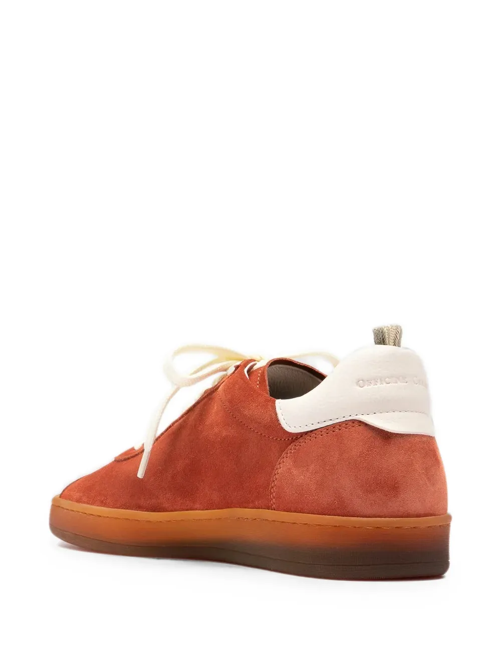 Officine Creative Ginnasio 101 Lace-up Suede Low-top Sneakers in Orange, view 4