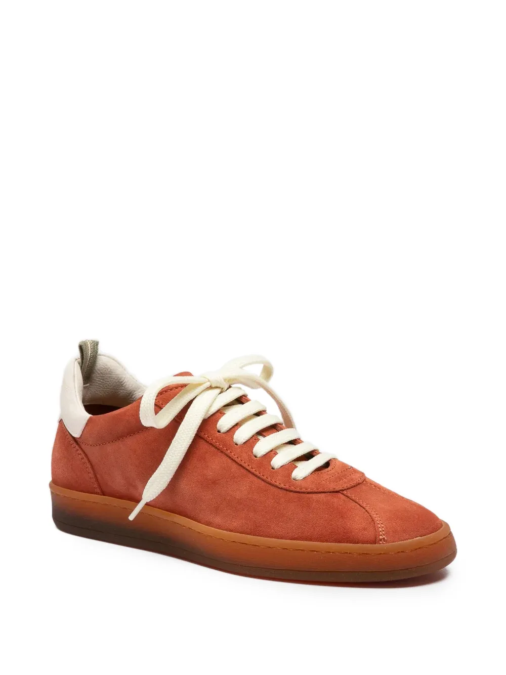 Officine Creative Ginnasio 101 Lace-up Suede Low-top Sneakers in Orange, view 2