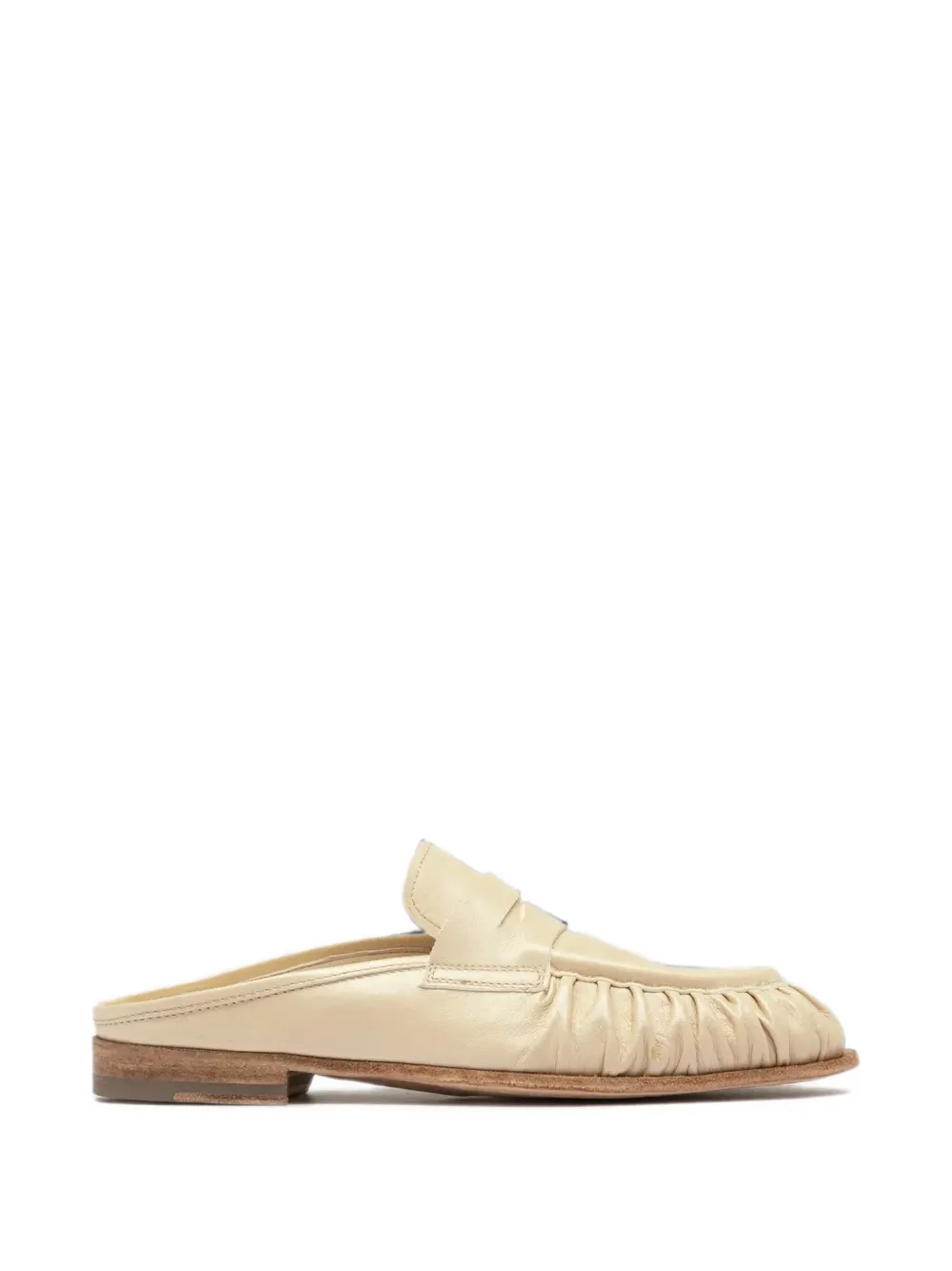 Officine Creative Solitude gathered leather mules