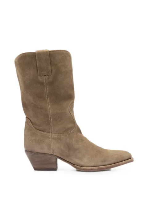 Officine Creative Wanda pointed-toe suede boots