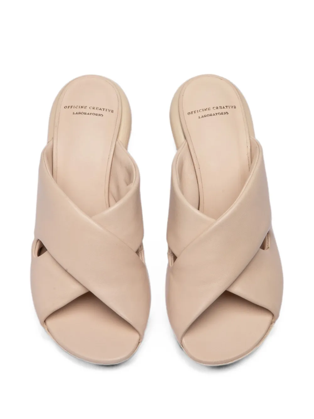 Officine Creative Ethel Crossover Sandals in Neutrals, view 3