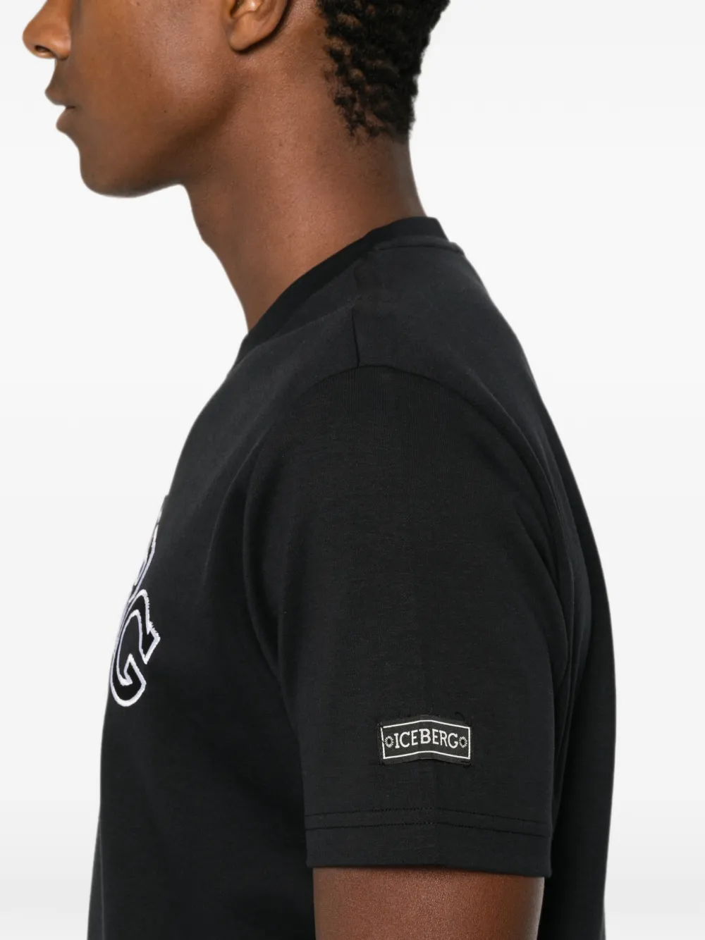 Iceberg T-shirt met logopatch Blauw