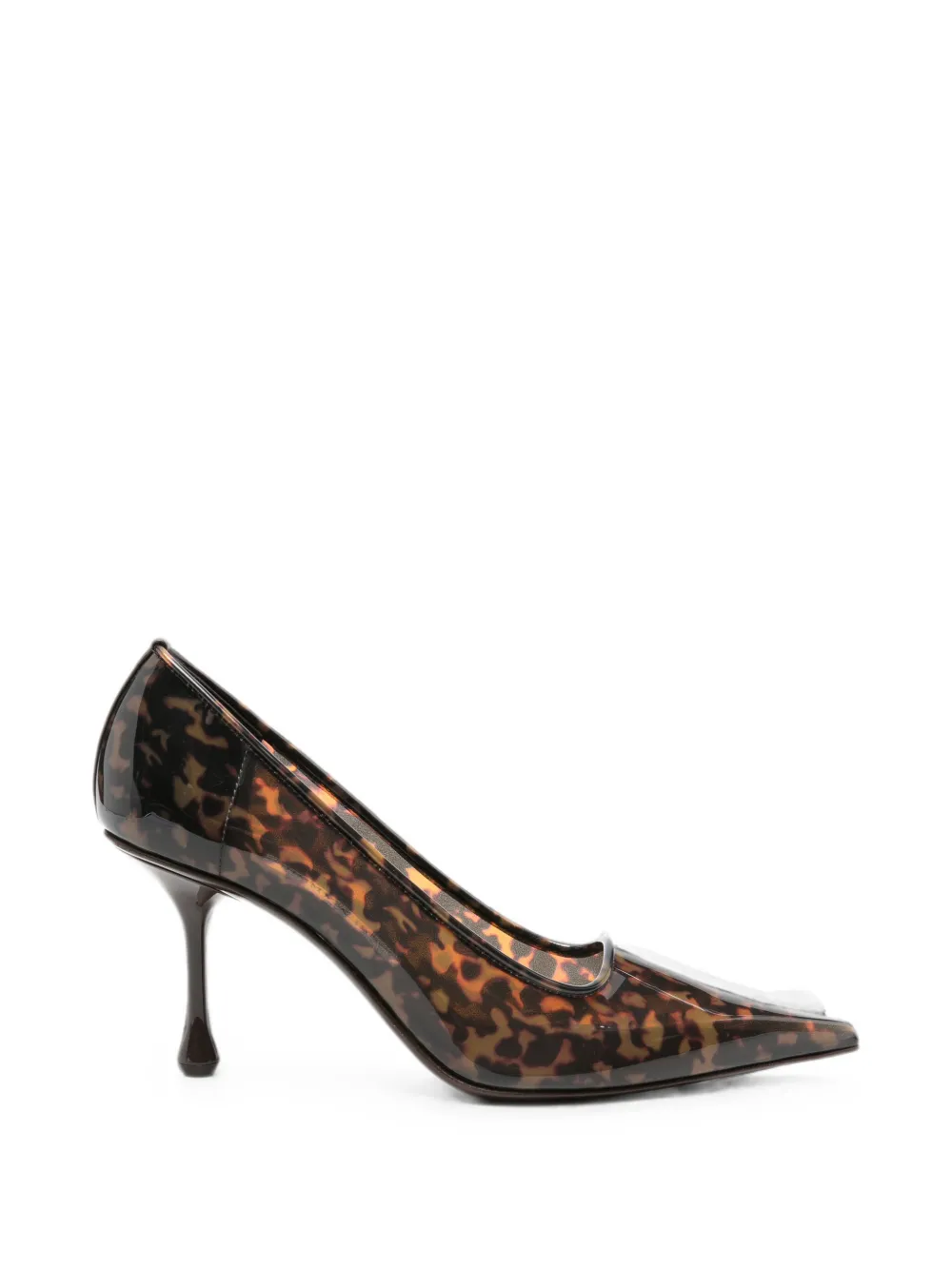 Jimmy Choo Ixia tortoise-pattern pumps - Marrone