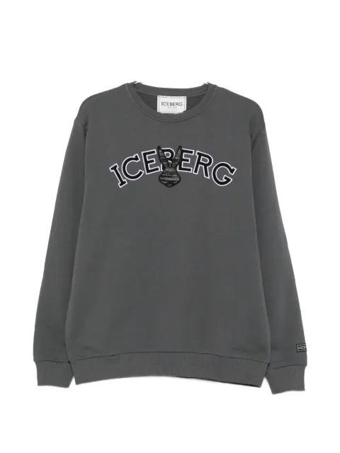 Iceberg 로고 자수 스웨트셔츠