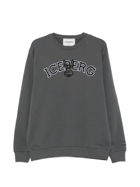 Iceberg logo-embroidered sweatshirt