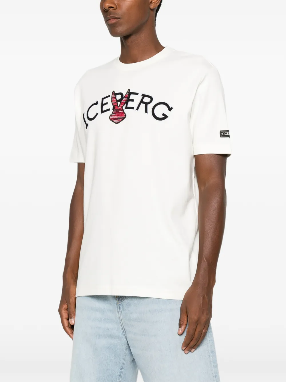 Iceberg T-shirt met geborduurd logo Wit