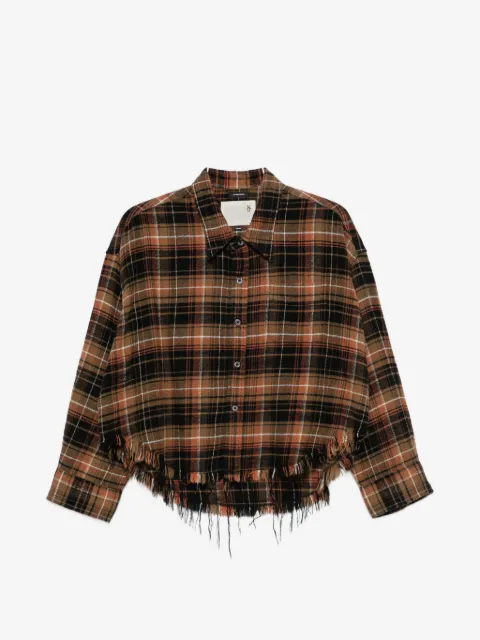R13 frayed-hem shirt