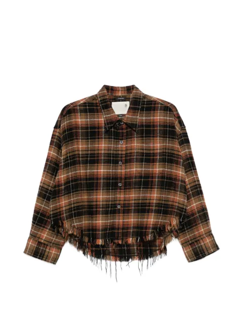 R13 frayed-hem shirt
