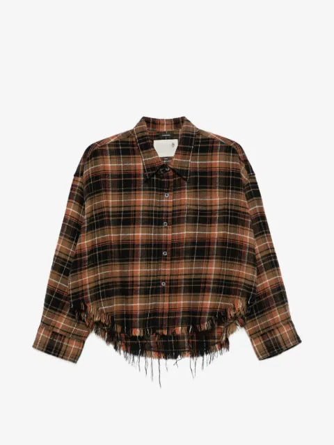 R13 frayed-hem shirt