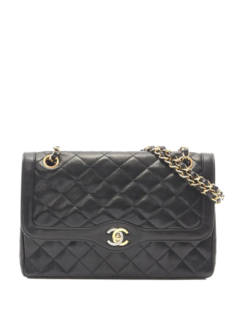 CHANEL Pre-Owned 1994-1996 Limited Edition Medium Lambskin Double Flap shoulder bag - Schwarz