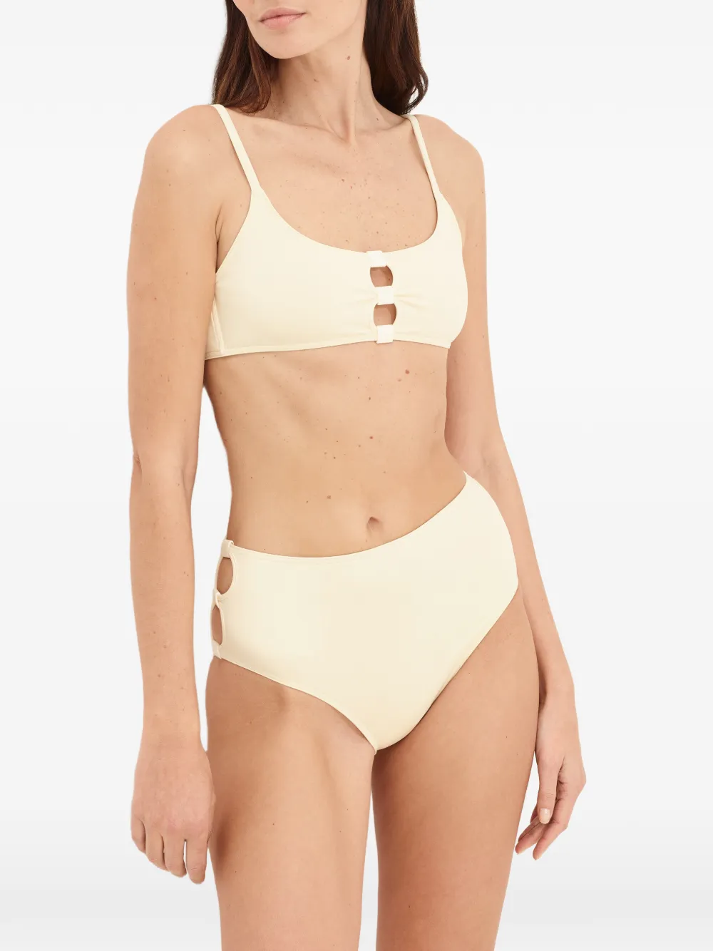 ERES Bloom bikinitop met uitgesneden details Beige