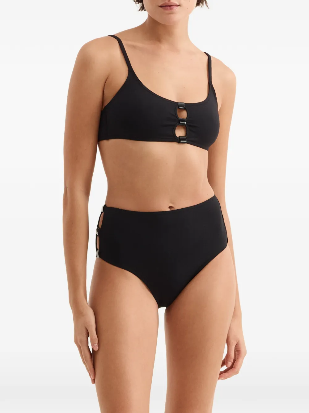 ERES Cycle bikinislip met uitgesneden details Zwart
